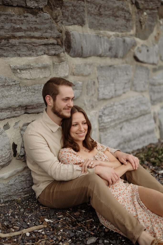 Romantic Beach Photo of couple during Couples Photoshoot.