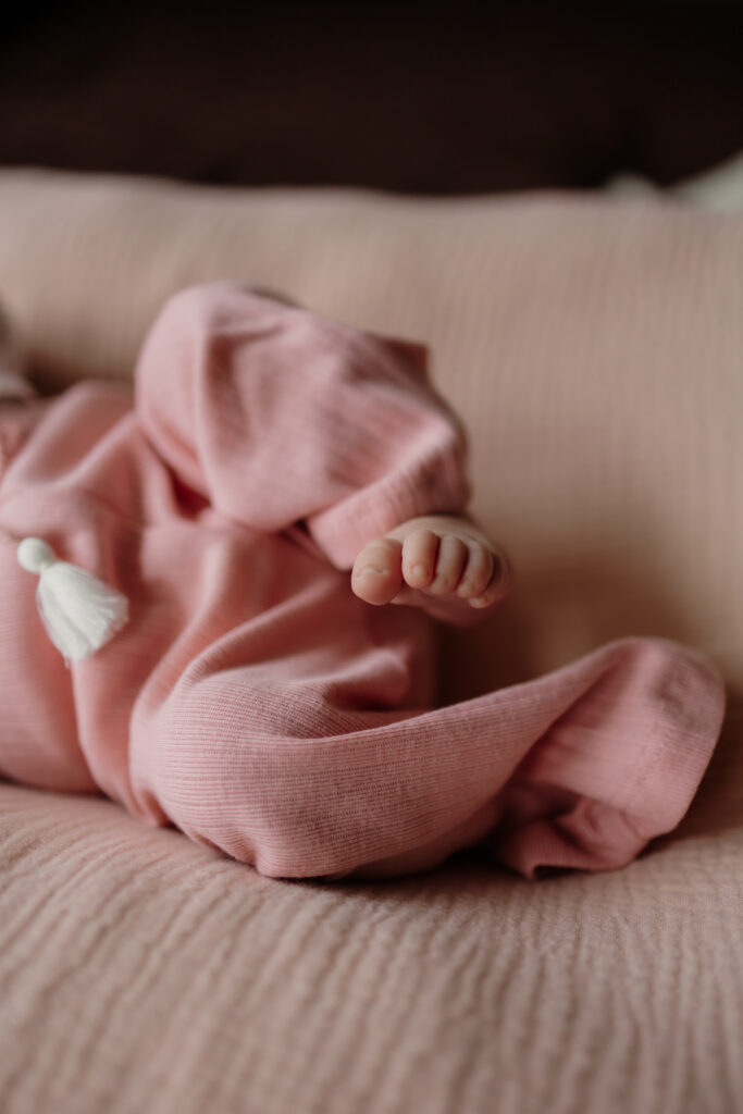 Newborn detail photo taken during New England based newborn photoshoot.