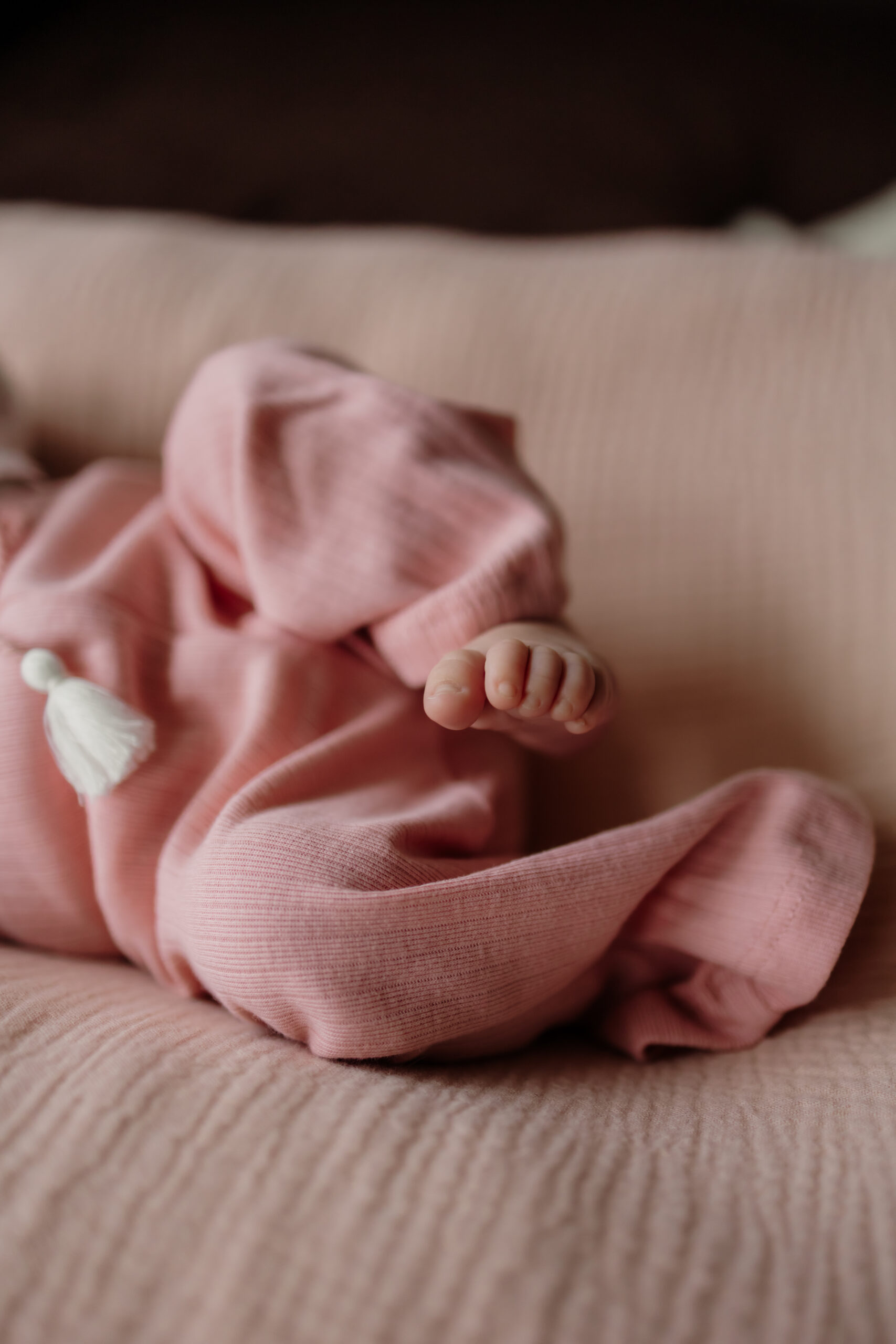 Newborn detail photo taken during New England based newborn photoshoot.
